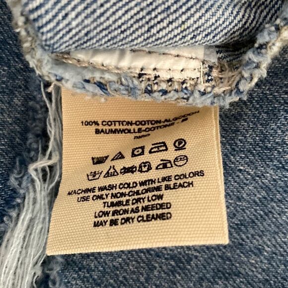 Free People Skirt Jean Skirt Hallie Mini Denim Size 27 - Picture 9 of 10
